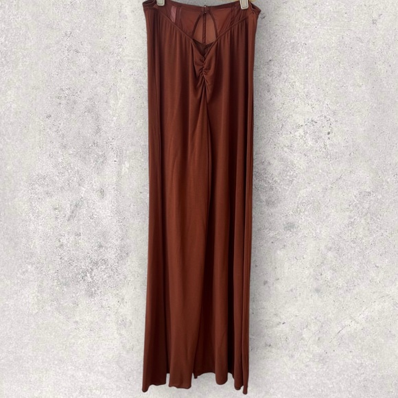 Savage X Fenty Aqua Hour Wide Leg Pant Cookie Brown Size L - Picture 4 of 13